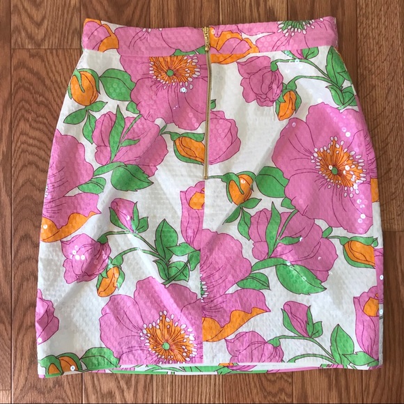 Kate Spade Floral Sequin Skirt ♠️ - Picture 5 of 6